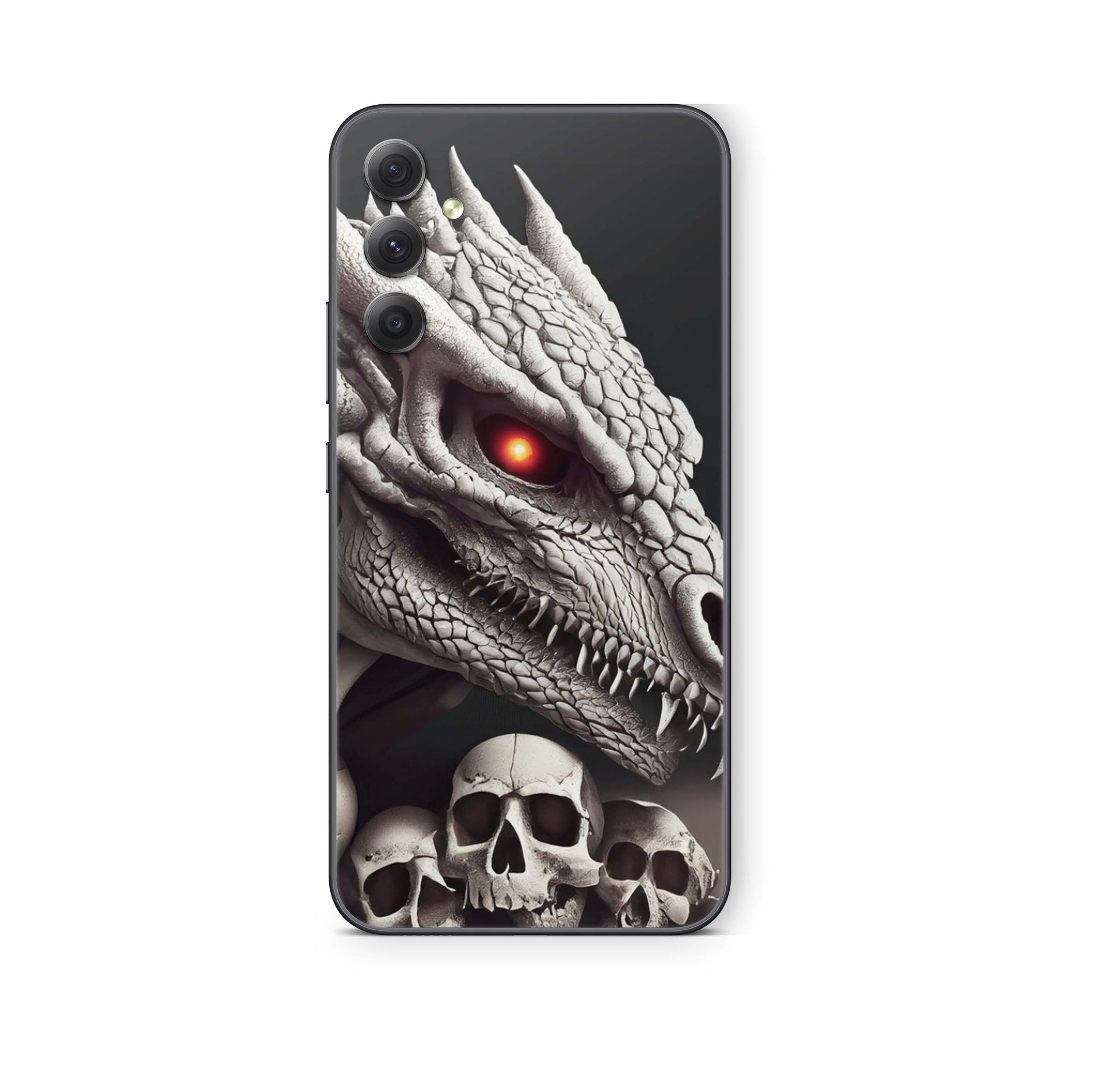 Samsung Galaxy S25 Skin Schutzfolie Aufkleber Skins Design Dragon Skull Elektronik-Sticker & -Aufkleber skins4u