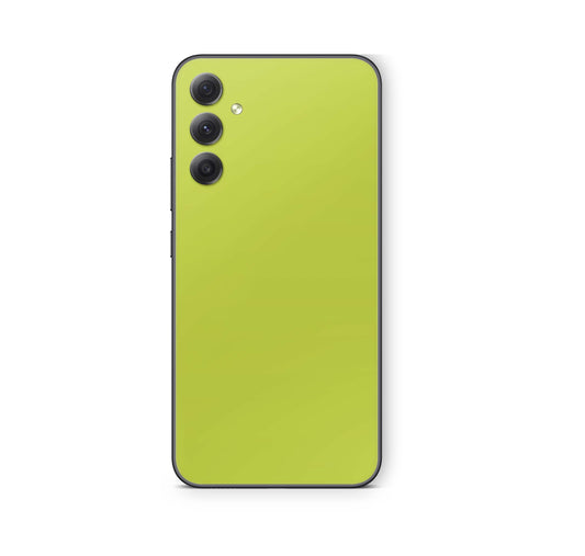 Samsung Galaxy S24 FE Skin Schutzfolie Aufkleber Skins Design Solid state lime Elektronik-Sticker & -Aufkleber skins4u