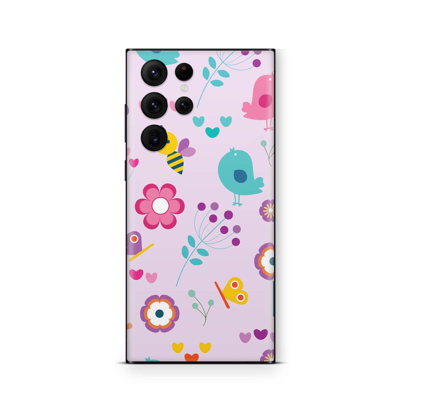 Samsung Galaxy S25 Ultra Skin Designfolie Aufkleber Skins Design Birds Vintage Elektronik-Sticker & -Aufkleber skins4u