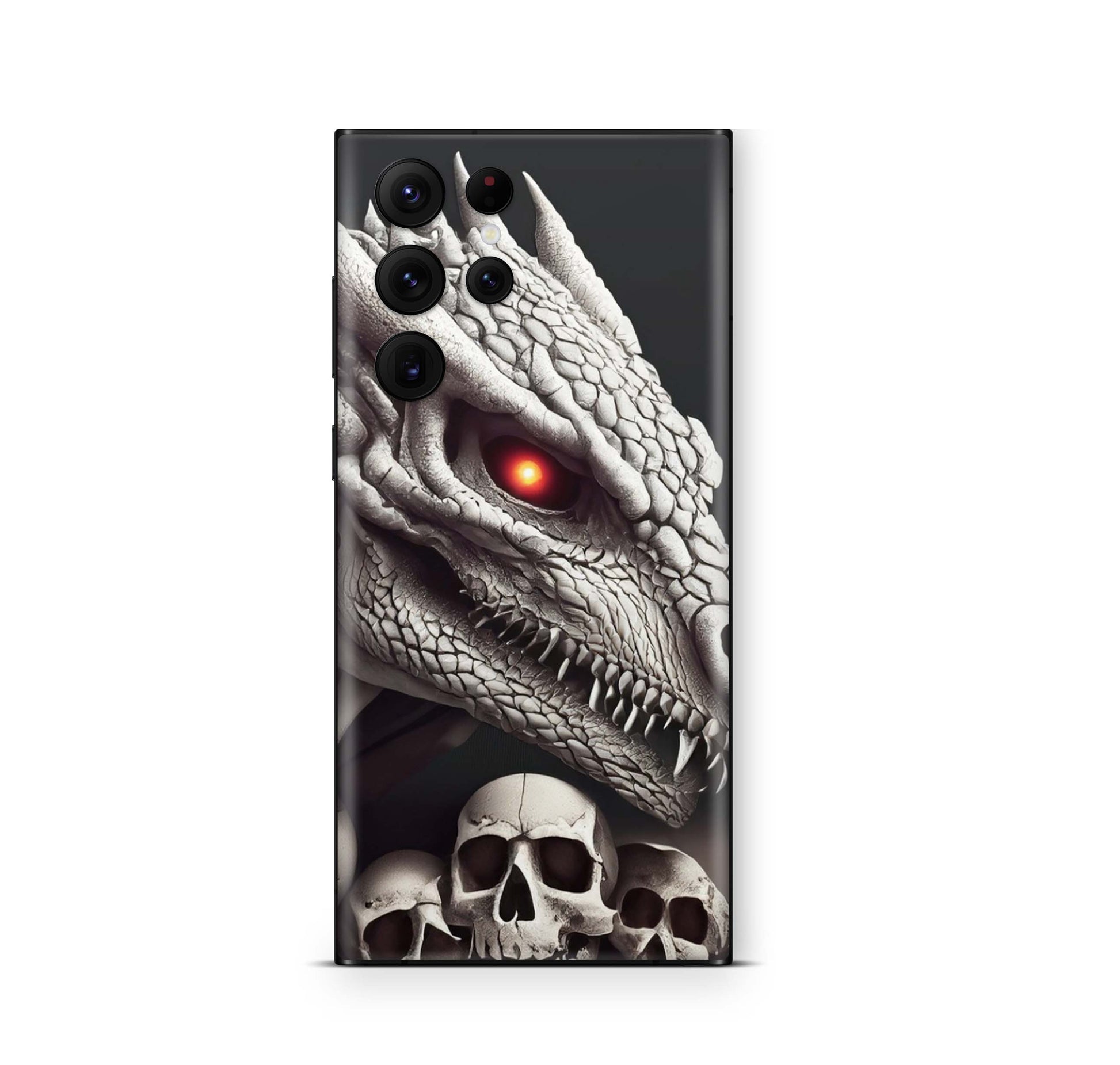 Samsung Galaxy S25 Ultra Skin Designfolie Aufkleber Skins Design Dragon Skull Elektronik-Sticker & -Aufkleber skins4u