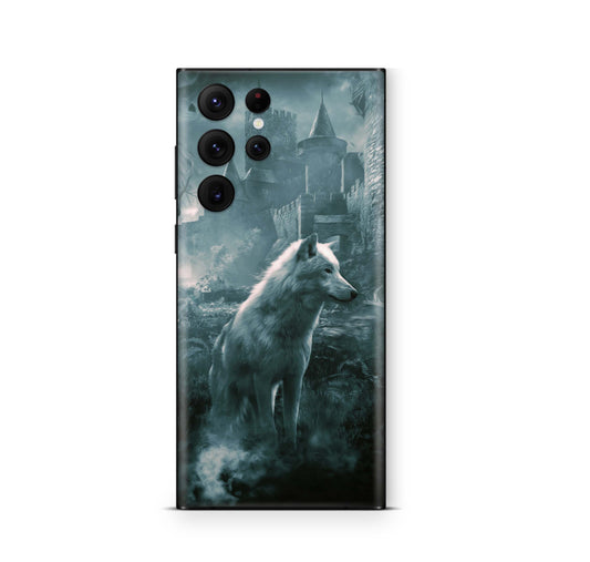 Samsung Galaxy S25 Ultra Skin Designfolie Aufkleber Skins Design Ghost Wolf Elektronik-Sticker & -Aufkleber skins4u