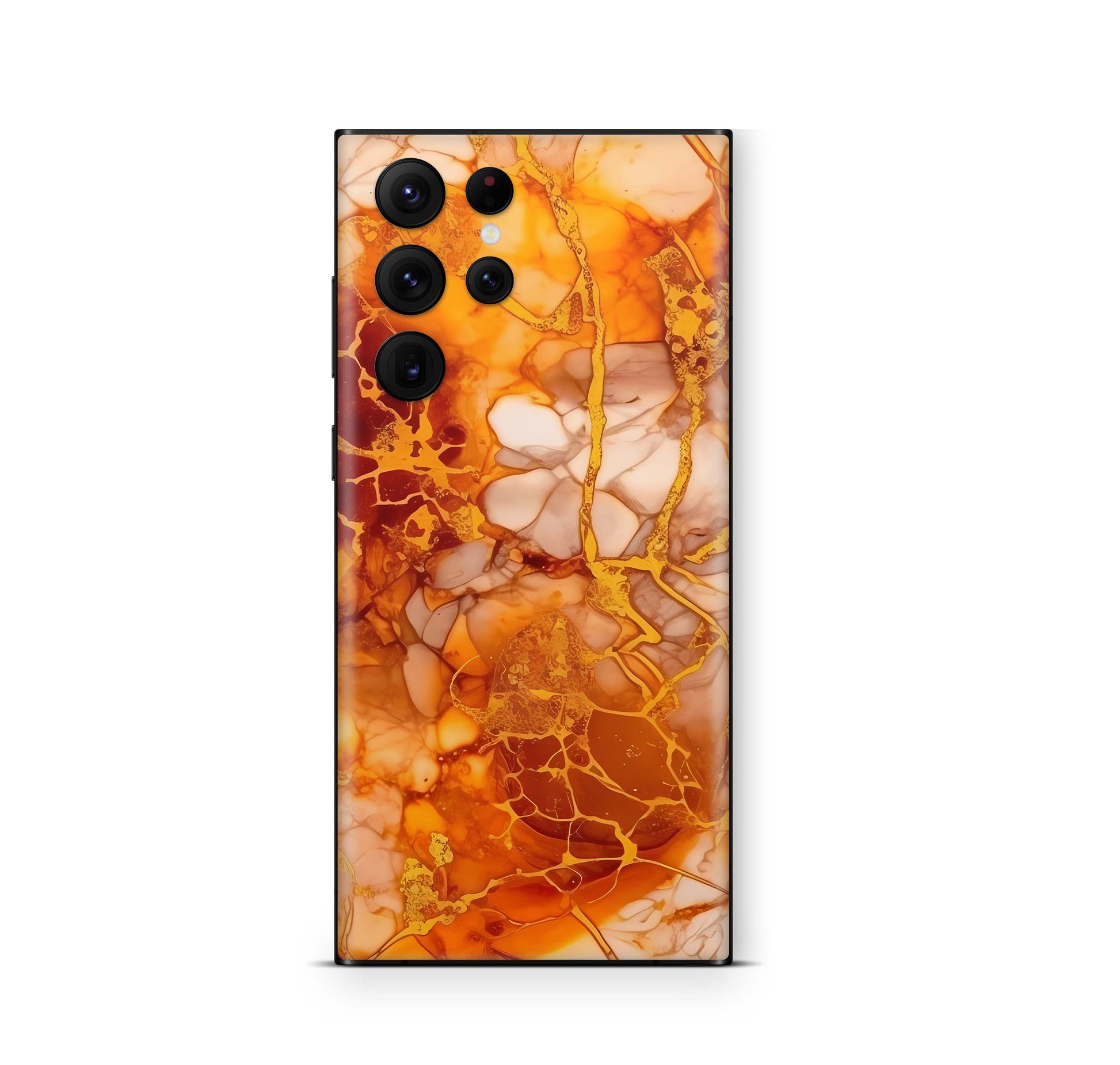 Samsung Galaxy S25 Ultra Skin Designfolie Aufkleber Skins Design Herbstgold Elektronik-Sticker & -Aufkleber skins4u