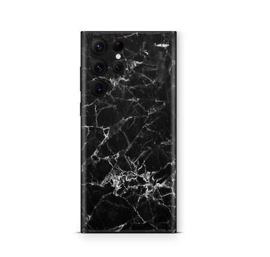 Samsung Galaxy S25 Ultra Skin Designfolie Aufkleber Skins Design Marmor schwarz Elektronik-Sticker & -Aufkleber skins4u