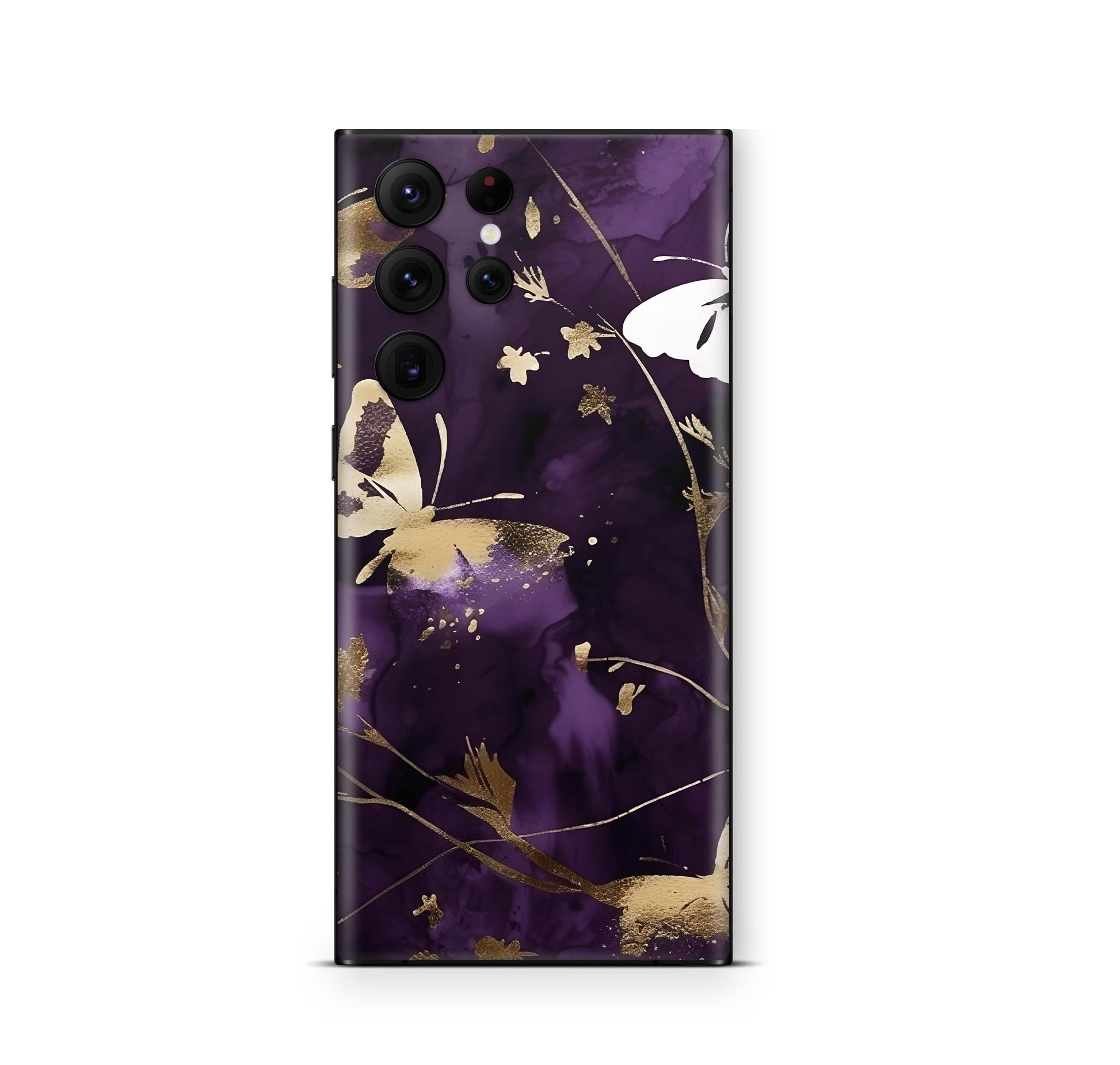Samsung Galaxy S25 Ultra Skin Designfolie Aufkleber Skins Design Purple Butterfly Elektronik-Sticker & -Aufkleber skins4u