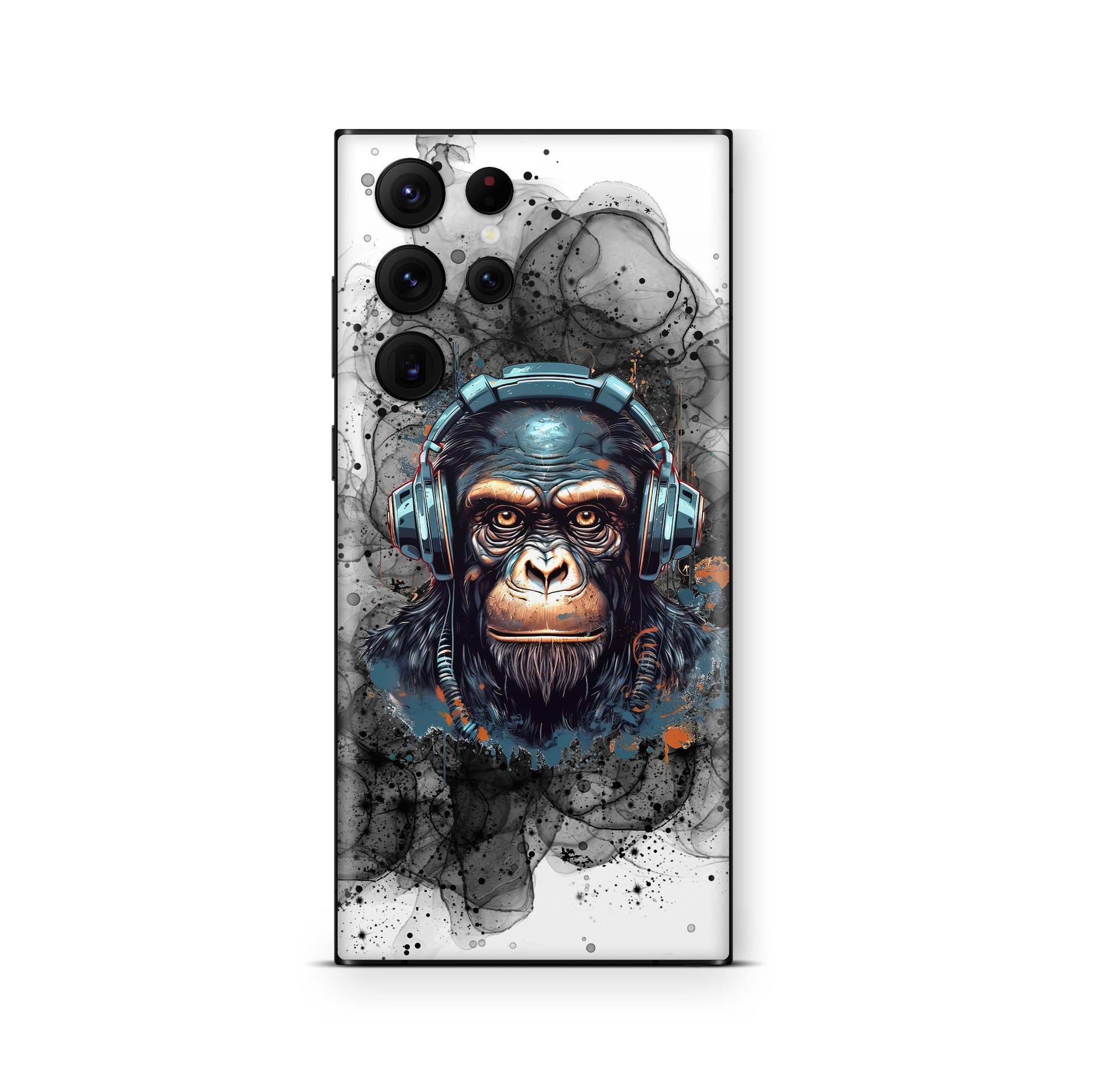Samsung Galaxy S25 Ultra Skin Designfolie Aufkleber Skins Design black smoke monkey Elektronik-Sticker & -Aufkleber skins4u