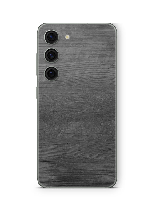 Samsung Galaxy S26 Plus Skin Handy Aufkleber Black Woodgrain Aufkleber Skins4u