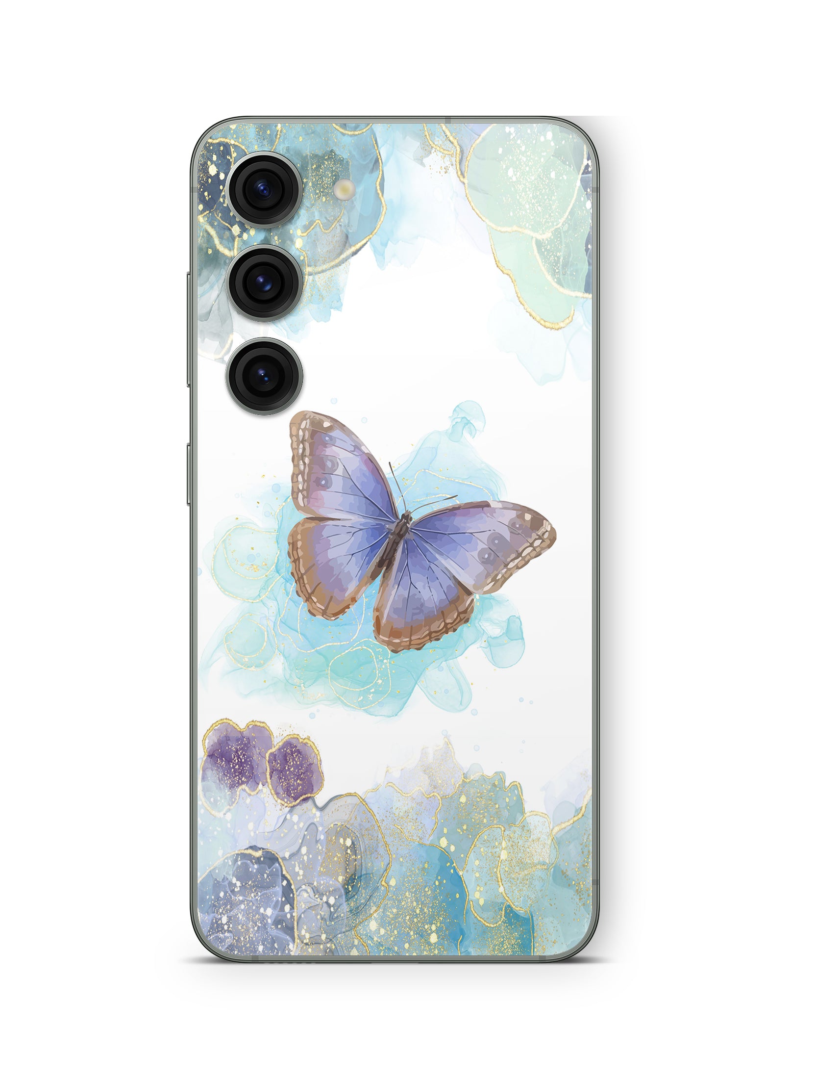 Samsung Galaxy S26 Skin Handy Aufkleber Glitter Butterfly