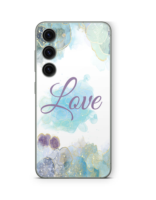 Samsung Galaxy S26 Plus Skin Handy Aufkleber Glitter Love Aufkleber Skins4u