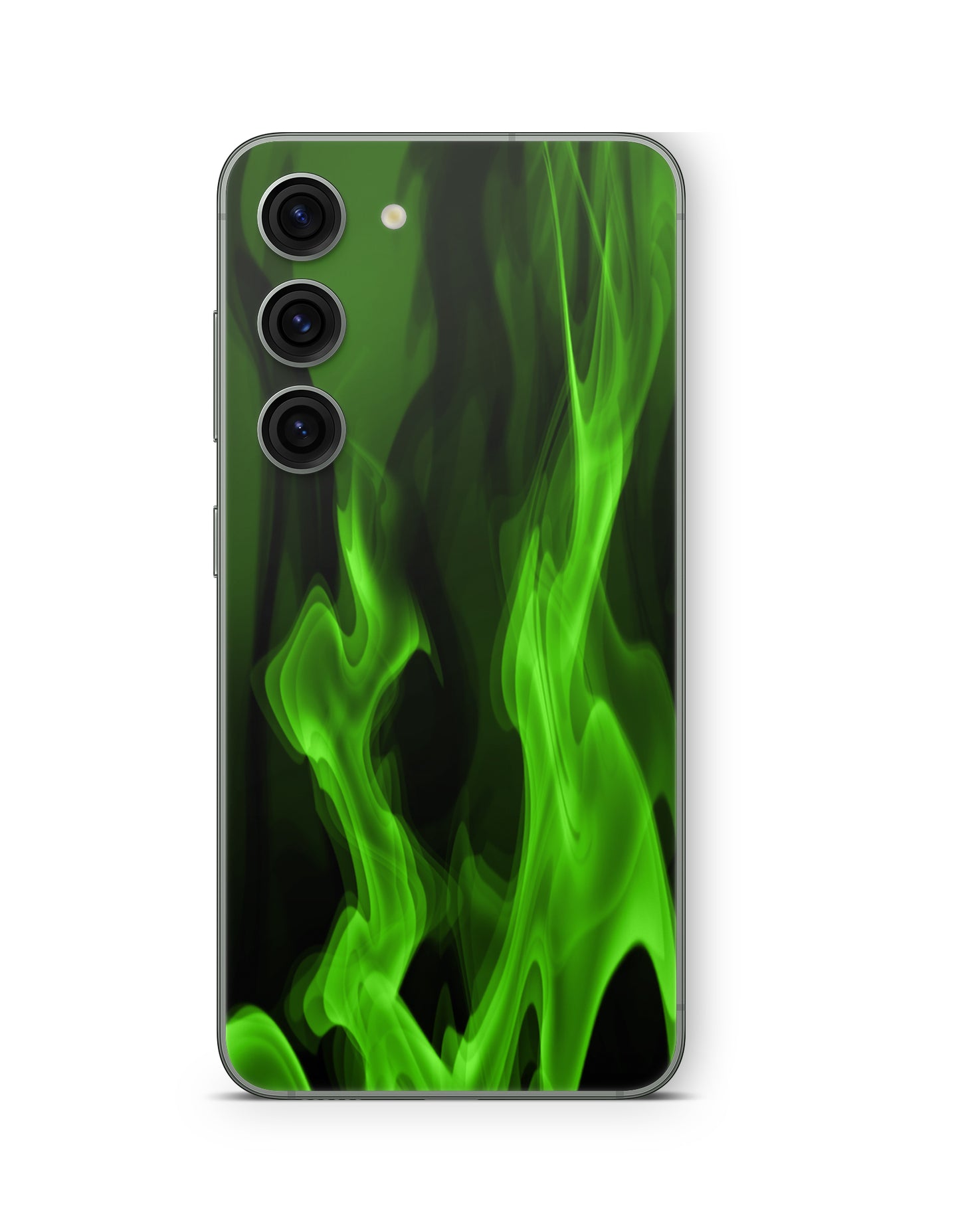 Samsung Galaxy S26 Skin Handy Aufkleber Gruene Flammen