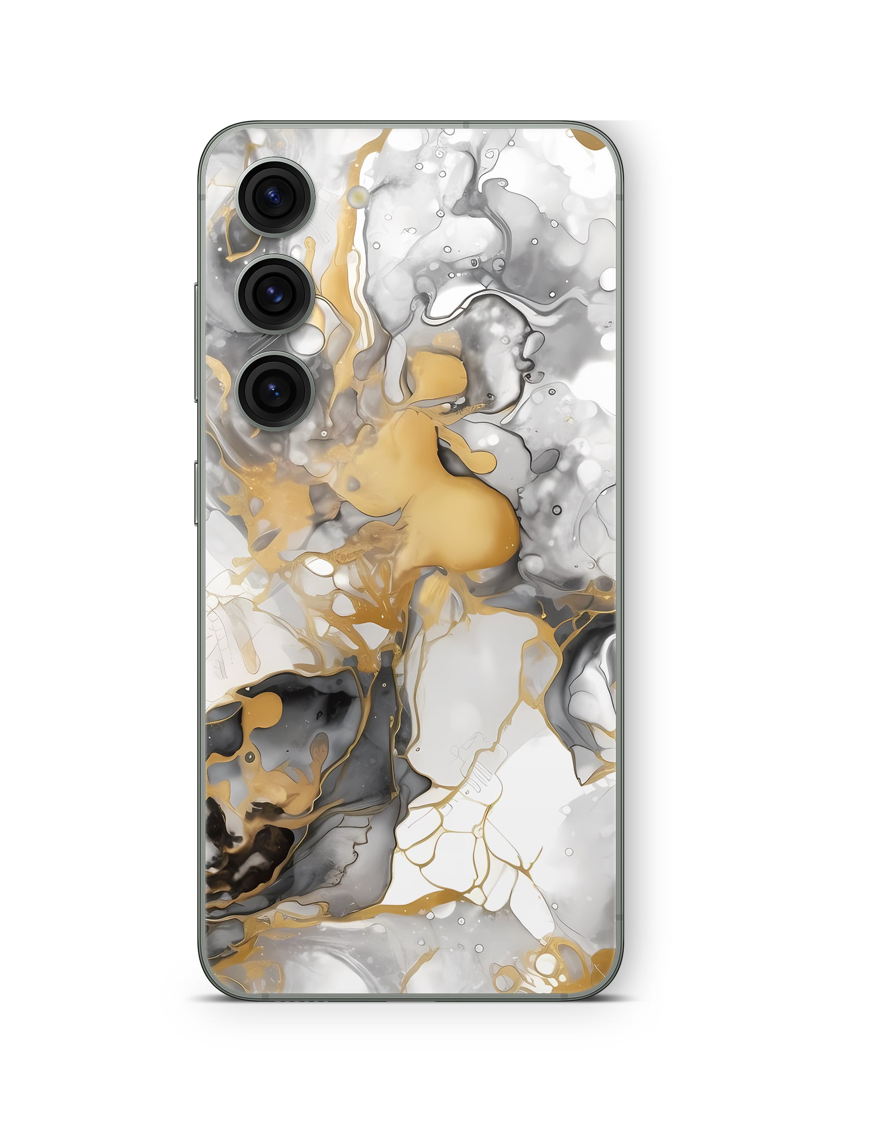 Samsung Galaxy S26 Plus Skin Handy Aufkleber Marmor Golden Light Aufkleber Skins4u