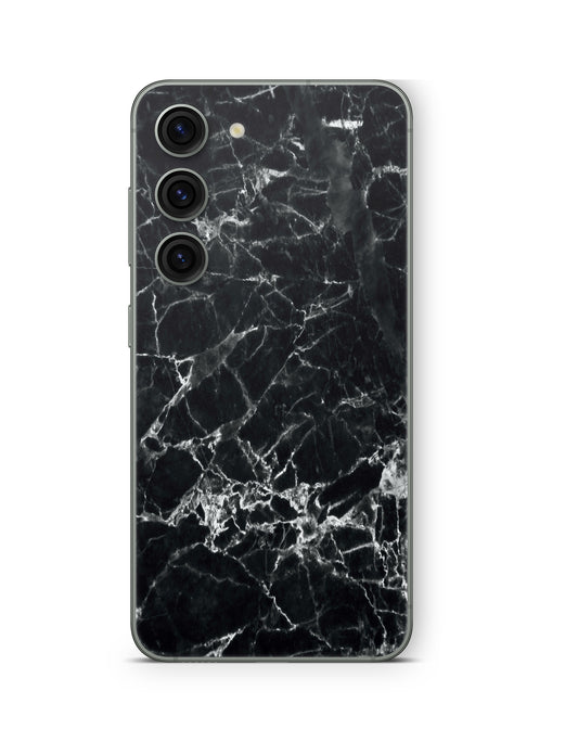 Samsung Galaxy S26 Plus Skin Handy Aufkleber Marmor schwarz Aufkleber Skins4u