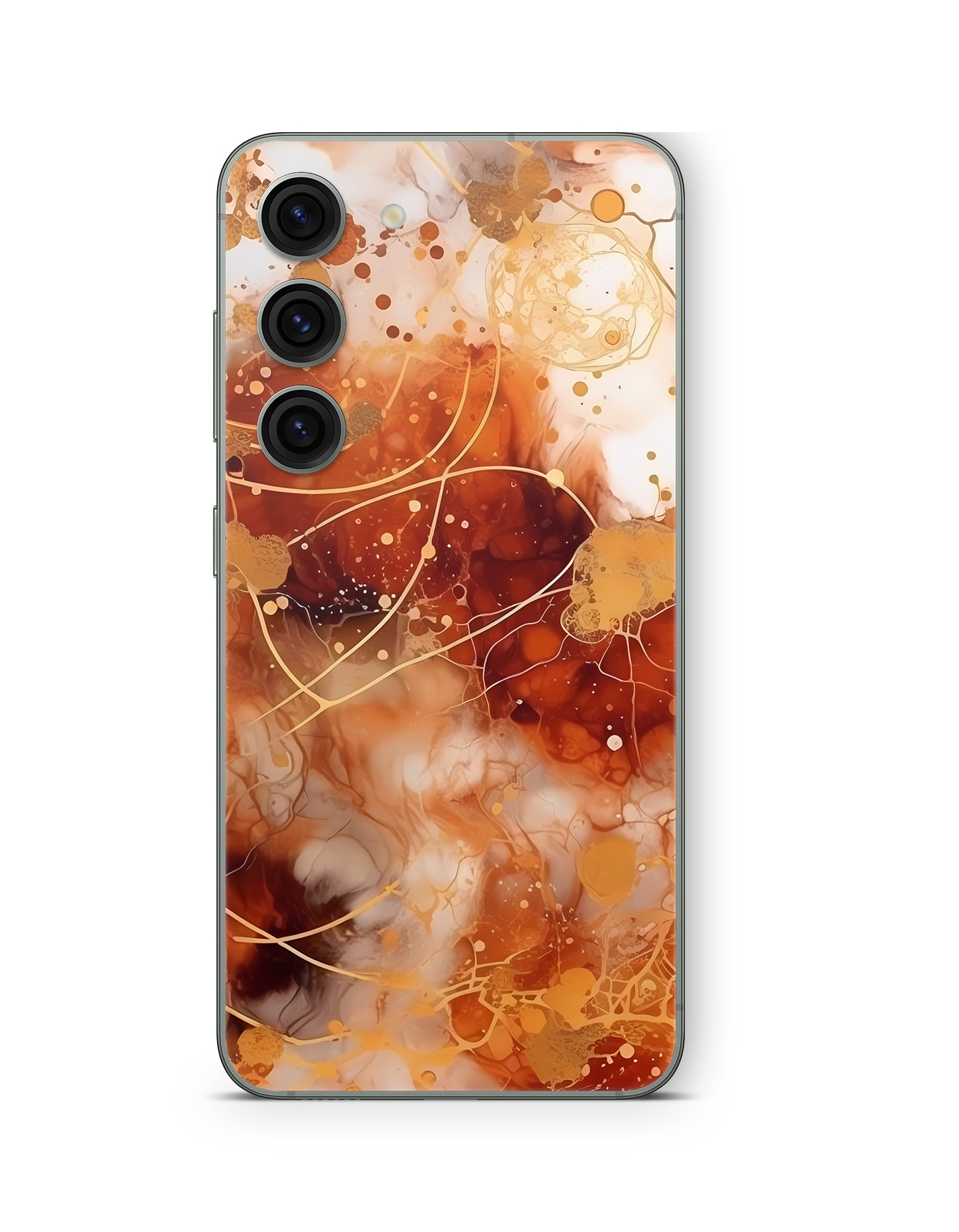 Samsung Galaxy S26 Plus Skin Handy Aufkleber Orange Circle Aufkleber Skins4u