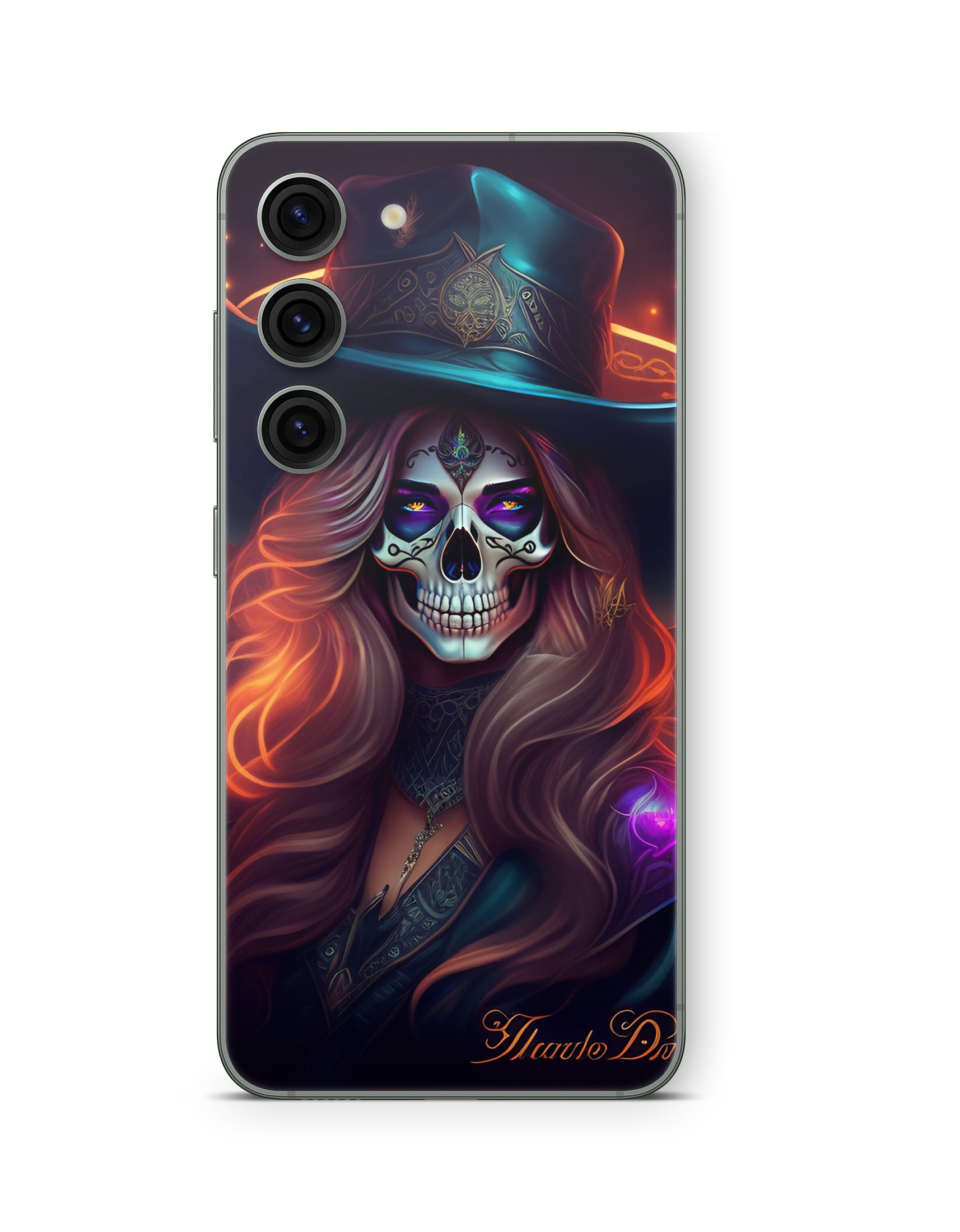 Samsung Galaxy S26 Skin Handy Aufkleber Skull Lady
