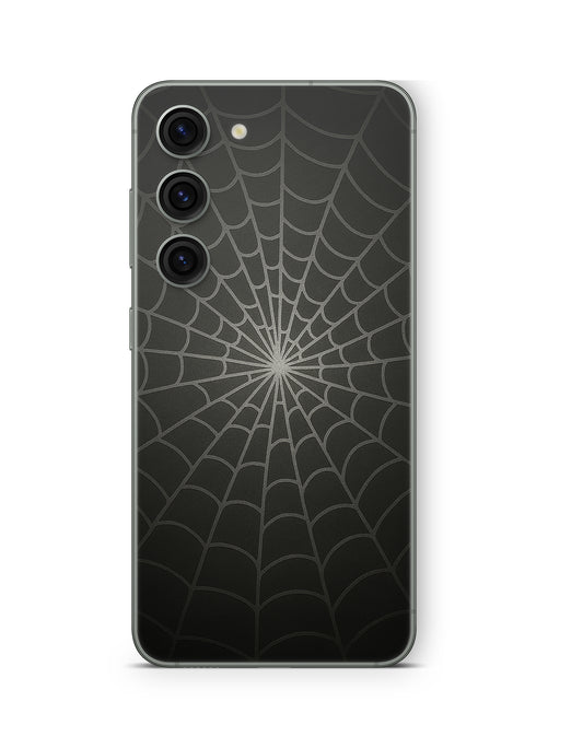 Samsung Galaxy S26 Skin Handy Aufkleber Spiderweb black