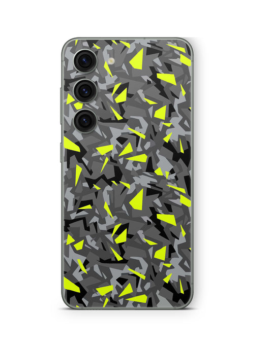 Samsung Galaxy S26 Plus Skin Handy Aufkleber Splatter Yellow Aufkleber Skins4u