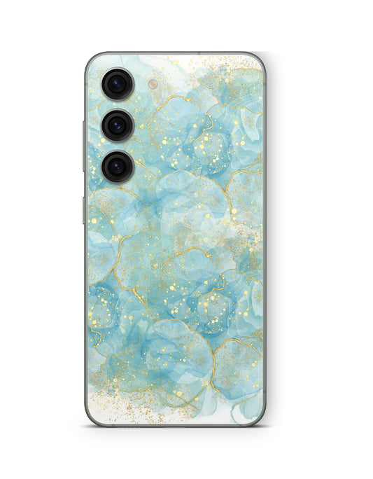 Samsung Galaxy S26 Plus Skin Handy Aufkleber Tuerkis Gold Aufkleber Skins4u