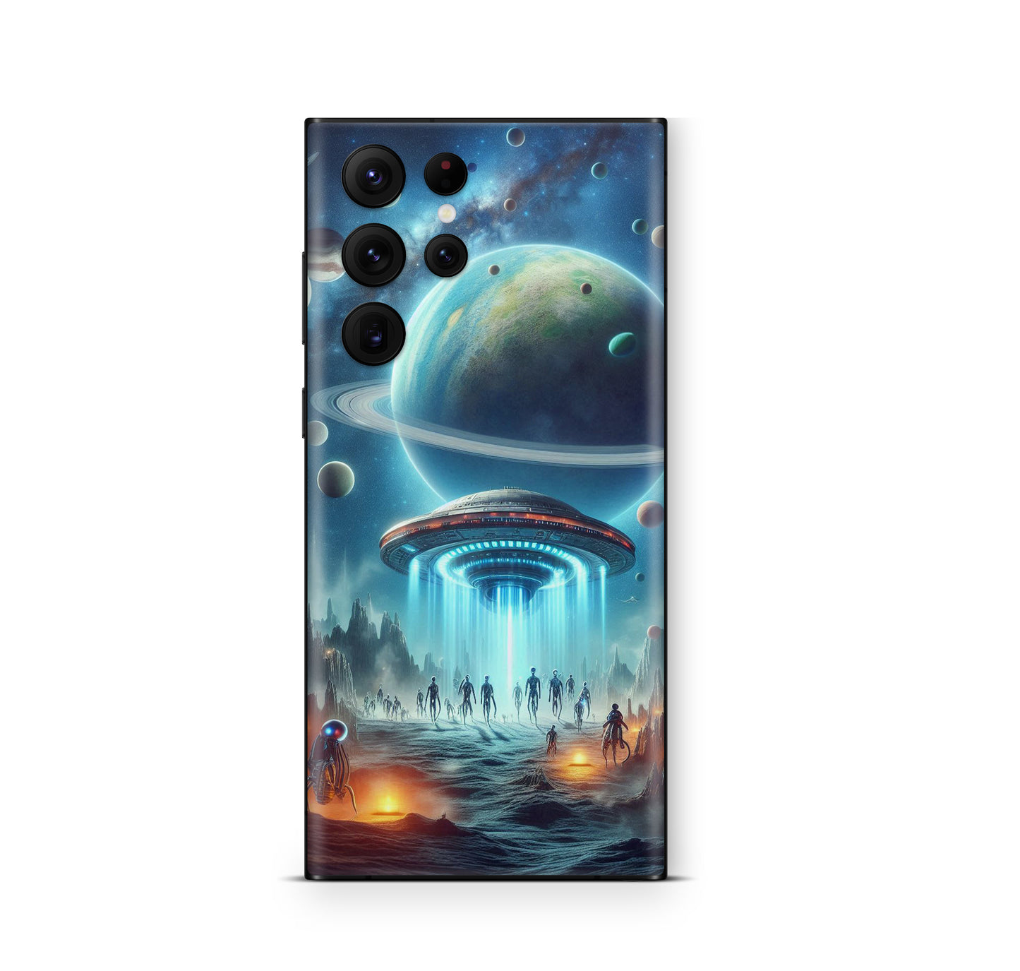 Samsung Galaxy S26 Ultra Skin Schutzfolie Aufkleber Aliens Arives Aufkleber Skins4u