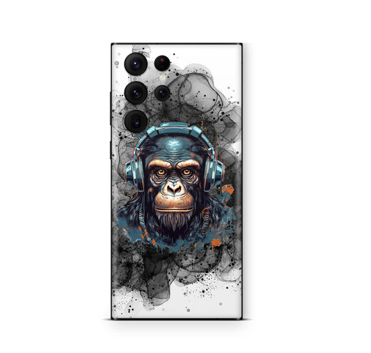 Samsung Galaxy S26 Ultra Skin Schutzfolie Aufkleber Black Smoke Monkey Aufkleber Skins4u