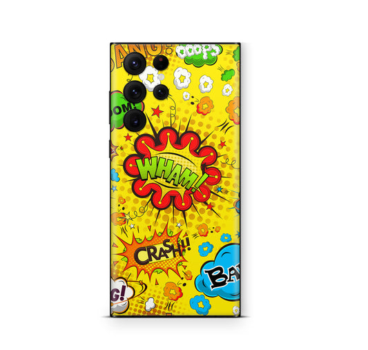 Samsung Galaxy S26 Ultra Skin Schutzfolie Aufkleber Comics gelb Aufkleber Skins4u