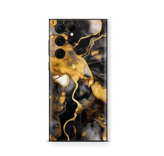 Samsung Galaxy S26 Ultra Skin Schutzfolie Aufkleber Dark gold Aufkleber Skins4u