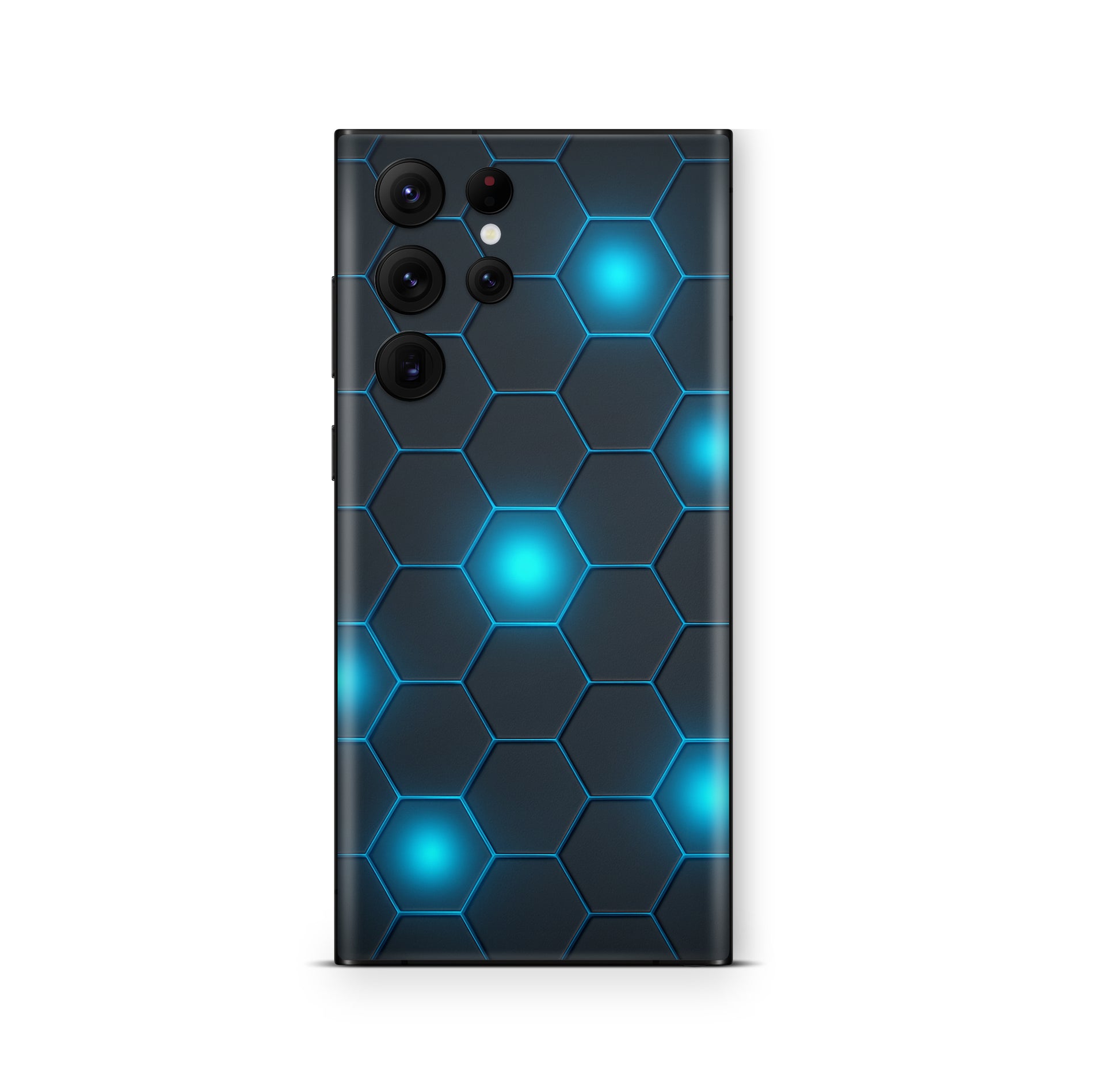 Samsung Galaxy S26 Ultra Skin Schutzfolie Aufkleber Exo blau KI Aufkleber Skins4u