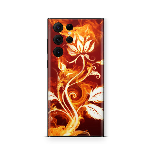 Samsung Galaxy S26 Ultra Skin Schutzfolie Aufkleber Flower of fire Aufkleber Skins4u