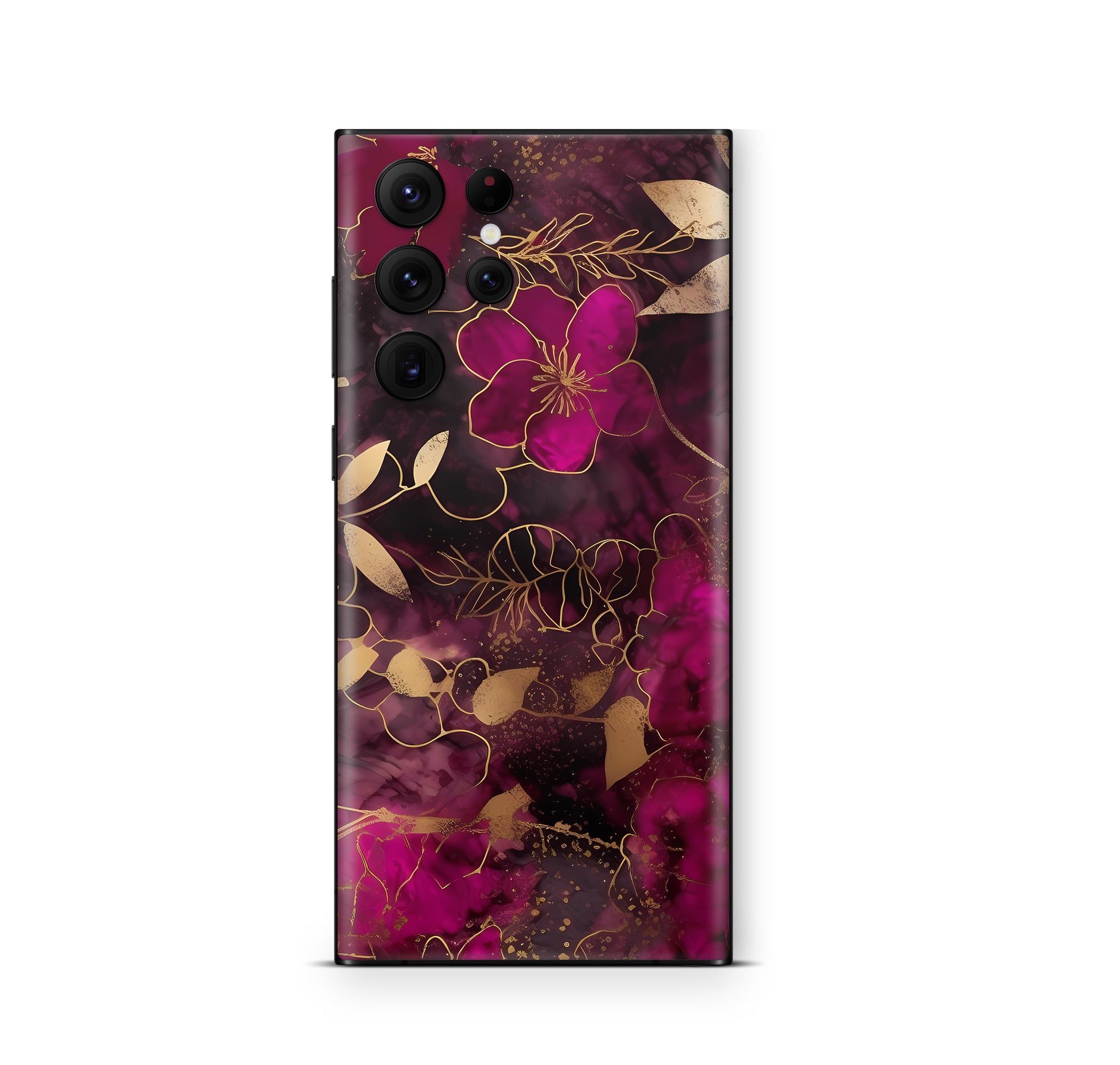 Samsung Galaxy S26 Ultra Skin Schutzfolie Aufkleber Flowers Dark Aufkleber Skins4u