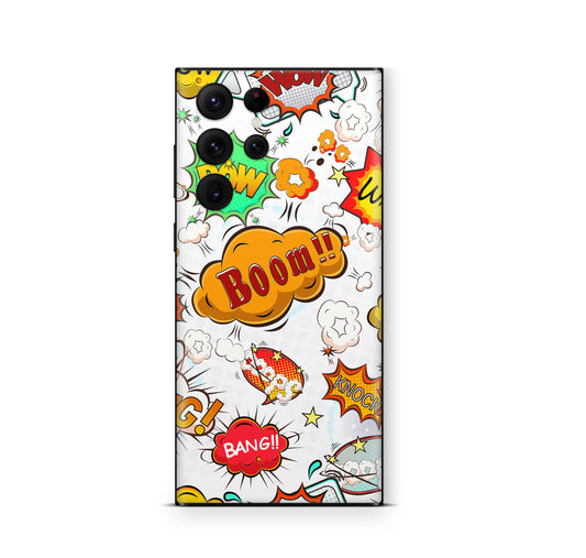 Samsung Galaxy S26 Ultra Skin Schutzfolie Aufkleber comics white Aufkleber Skins4u