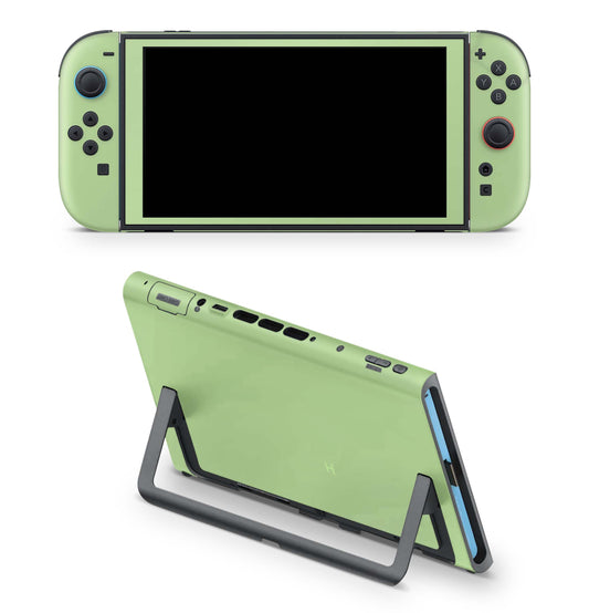 Nintendo Switch 2 Aufkleber Folien Skin Set Schutzfolie Modding Design Apfelgrün Aufkleber Skins4u