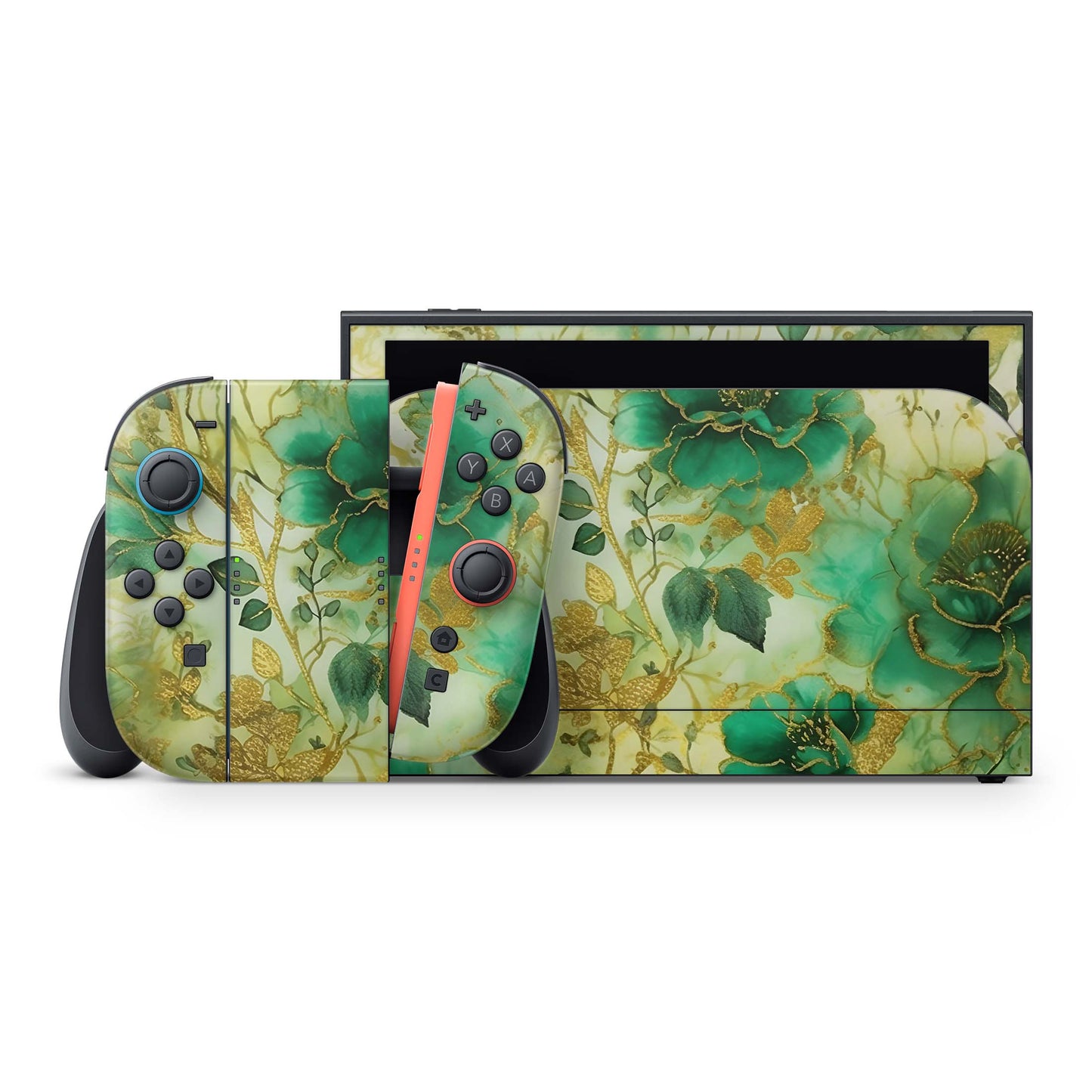 Nintendo Switch 2 Aufkleber Folien Skin Set Schutzfolie Modding Design Blütenzauber Aufkleber Skins4u