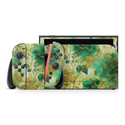 Nintendo Switch 2 Aufkleber Folien Skin Set Schutzfolie Modding Design Blütenzauber Aufkleber Skins4u
