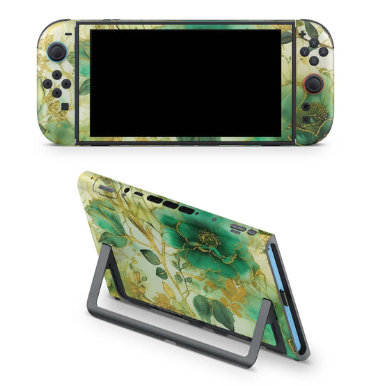 Nintendo Switch 2 Aufkleber Folien Skin Set Schutzfolie Modding Design Blütenzauber Aufkleber Skins4u
