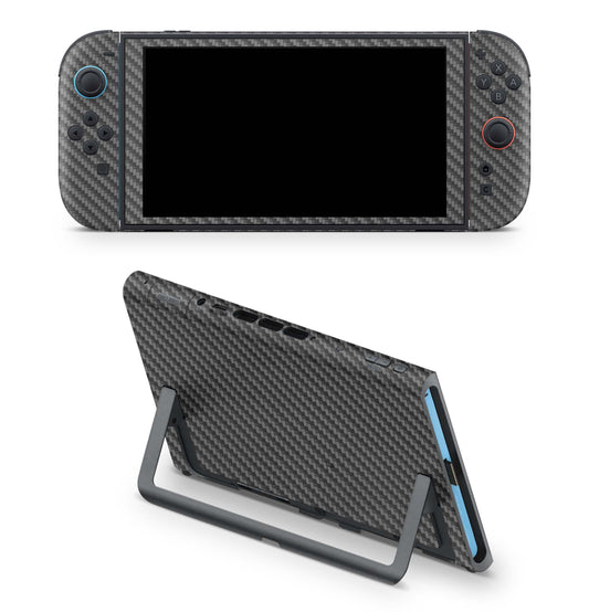 Nintendo Switch 2 Aufkleber Folien Skin Set Schutzfolie Modding Design Carbon Aufkleber Skins4u