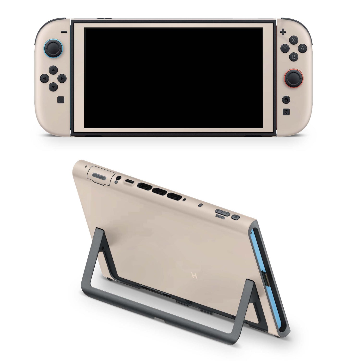 Nintendo Switch 2 Aufkleber Folien Skin Set Schutzfolie Modding Design Cream Aufkleber Skins4u