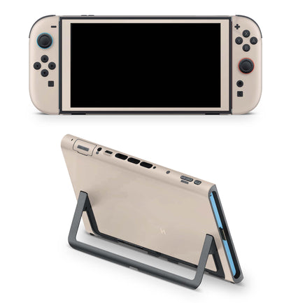 Nintendo Switch 2 Aufkleber Folien Skin Set Schutzfolie Modding Design Cream Aufkleber Skins4u