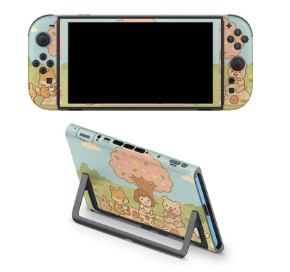 Nintendo Switch 2 Aufkleber Folien Skin Set Schutzfolie Modding Design Cute Picknick Aufkleber Skins4u
