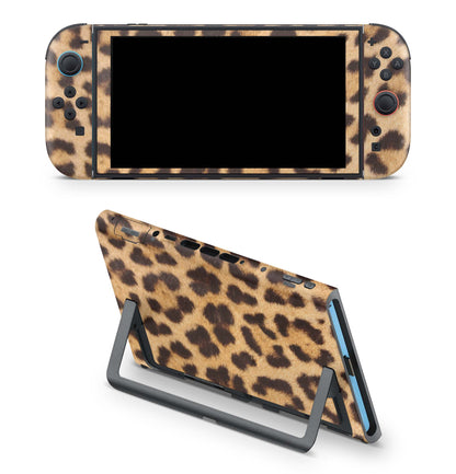 Nintendo Switch 2 Aufkleber Folien Skin Set Schutzfolie Modding Design Leopardenfell Aufkleber Skins4u