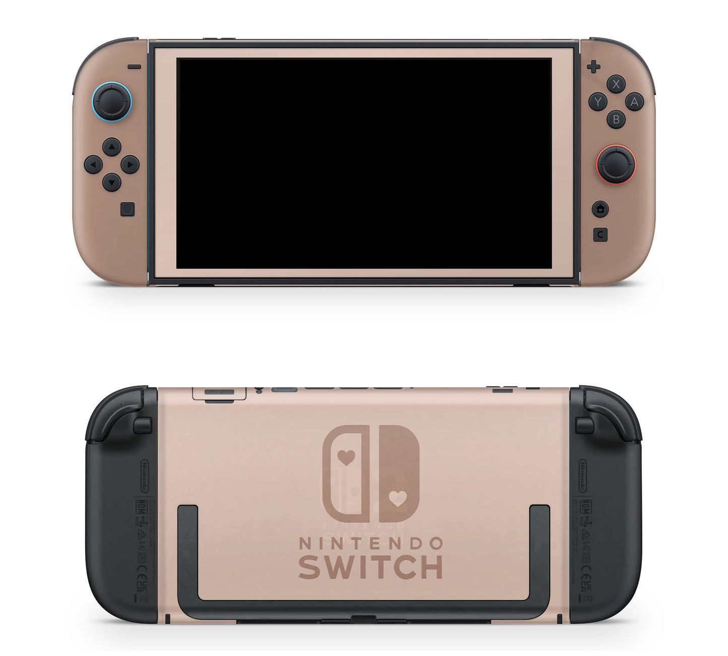 Nintendo Switch 2 Aufkleber Folien Skin Set Schutzfolie Modding Design Mokka Aufkleber Skins4u