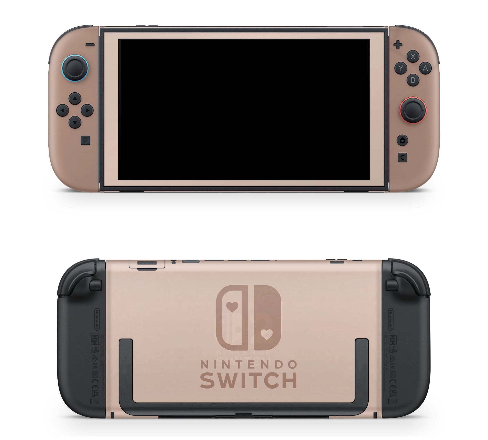 Nintendo Switch 2 Aufkleber Folien Skin Set Schutzfolie Modding Design Mokka Aufkleber Skins4u