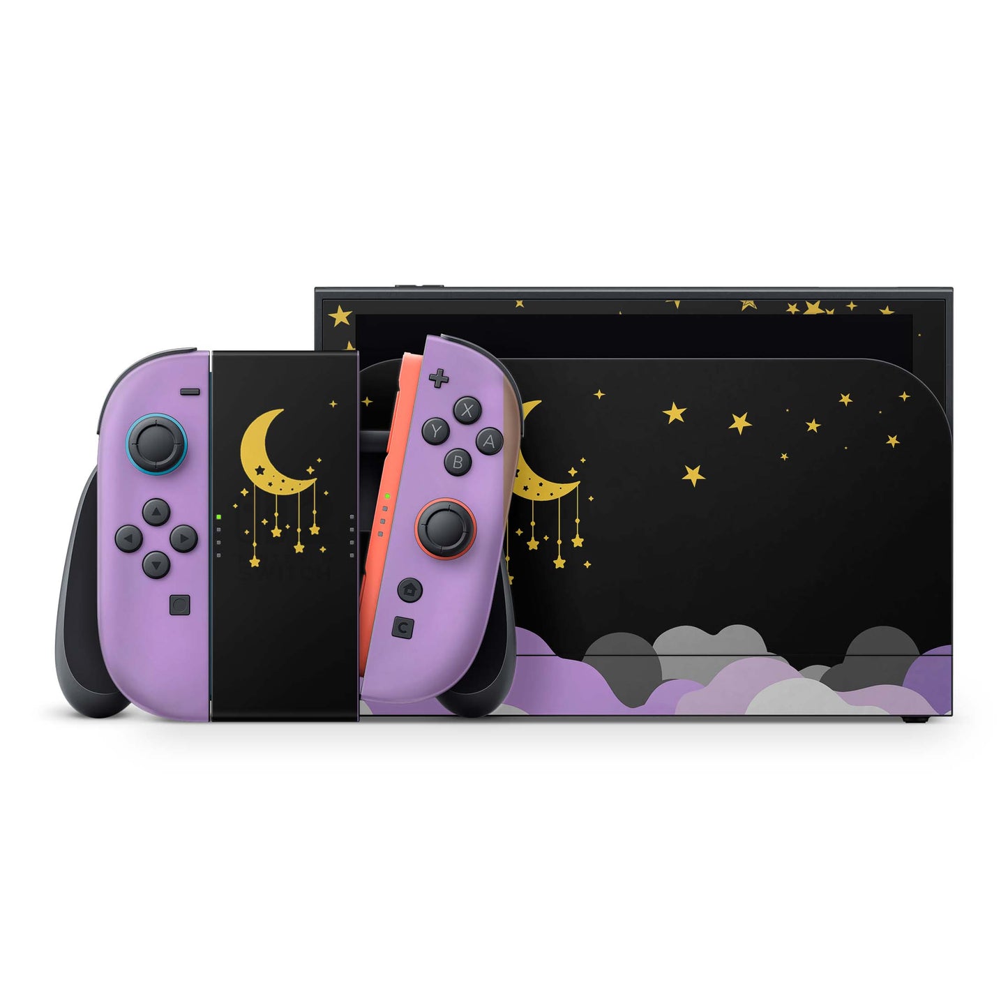 Nintendo Switch 2 Aufkleber Folien Skin Set Schutzfolie Modding Design Nachthimmel Aufkleber Skins4u