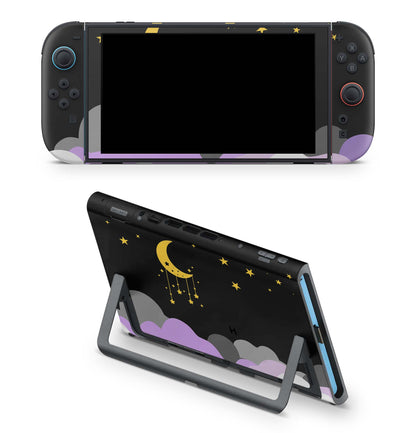 Nintendo Switch 2 Aufkleber Folien Skin Set Schutzfolie Modding Design Nachthimmel Aufkleber Skins4u