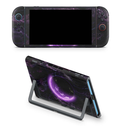 Nintendo Switch 2 Aufkleber Folien Skin Set Schutzfolie Modding Design Purple Space Aufkleber Skins4u