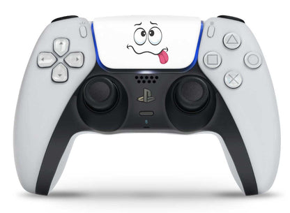4er Set PS5 Controller Touch Pad Sticker lustige Gesichter Skins Aufkleber skins4u   