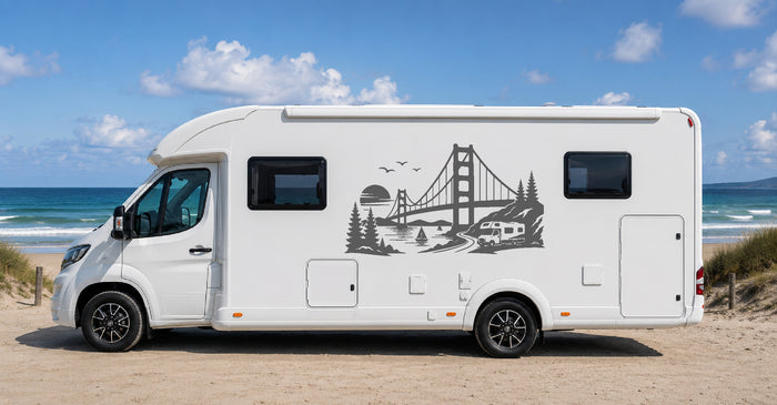 Camper Wohnmobil Aufkleber Tattoo Adventure Designer Skins4u