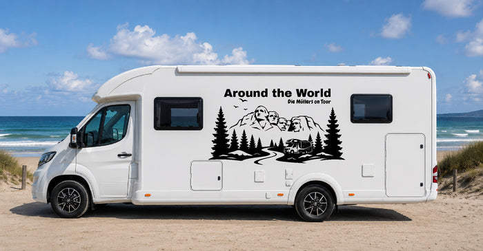 Camper Wohnmobil Aufkleber Tattoo Adventure Designer Skins4u
