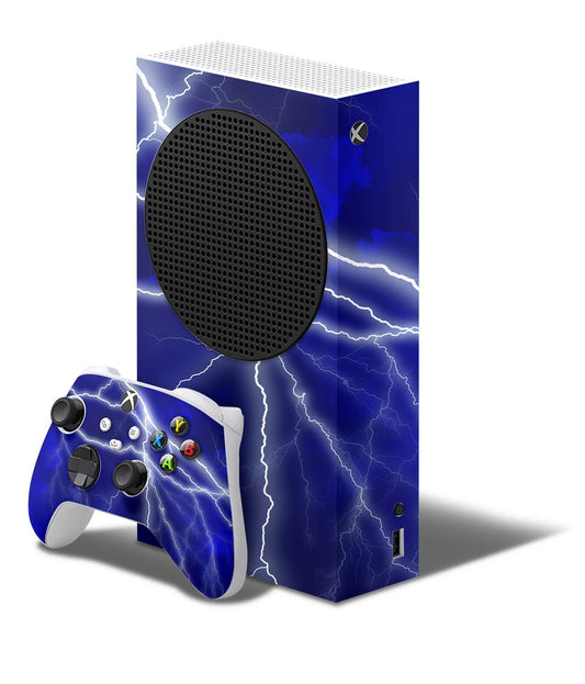 Xbox Series S Skin Folie Konsolen Aufkleber mit Controller Skin Apocalypse blue Elektronik-Sticker & -Aufkleber skins4u   