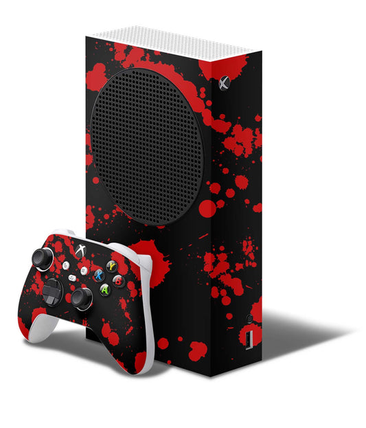 Xbox Series S Skin Folie Konsolen Aufkleber mit Controller Skin Blood black Elektronik-Sticker & -Aufkleber skins4u   