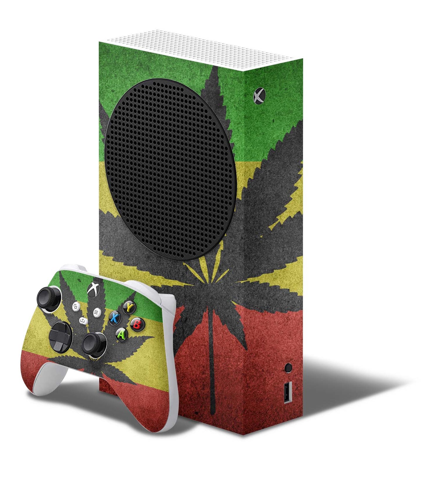 Xbox Series S Skin Folie Konsolen Aufkleber mit Controller Skin Canabis Elektronik-Sticker & -Aufkleber skins4u   