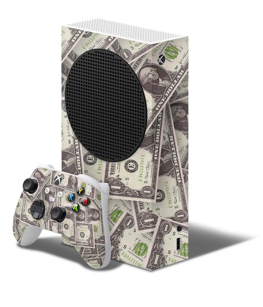 Xbox Series S Skin Folie Konsolen Aufkleber mit Controller Skin Cash Elektronik-Sticker & -Aufkleber skins4u   