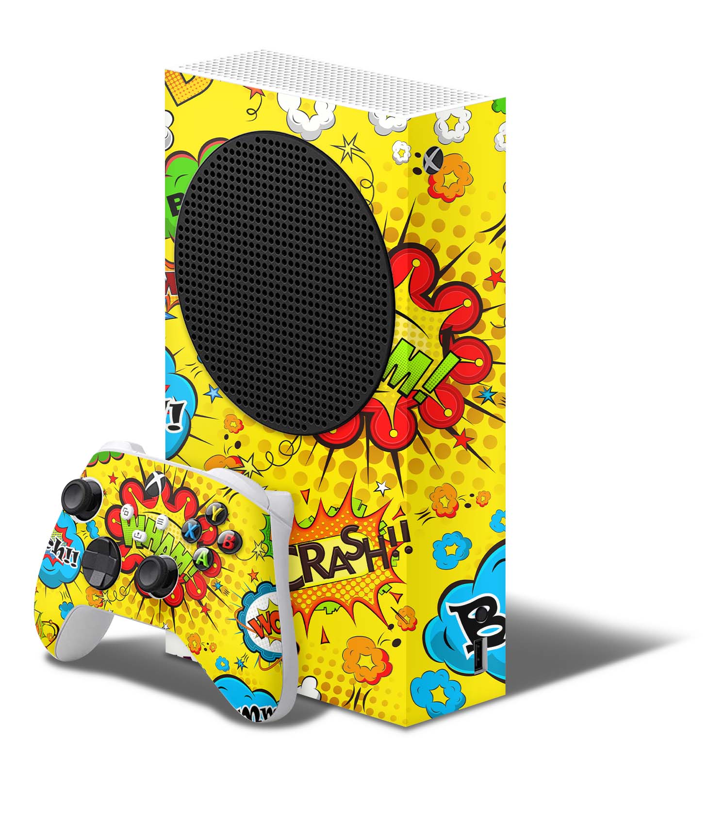 Xbox Series S Skin Folie Konsolen Aufkleber mit Controller Skin Comics gelb Elektronik-Sticker & -Aufkleber skins4u   